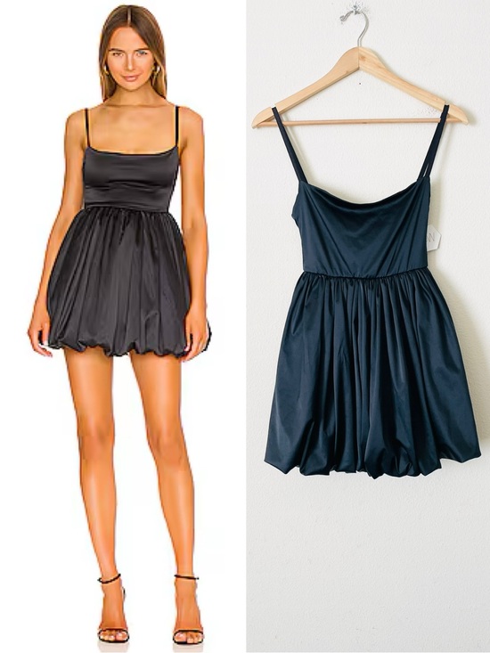 REVOLVE Dresses & Skirts - NWT Revolve OW Intimates Balloo puff skirt mini dress in Black Caviar